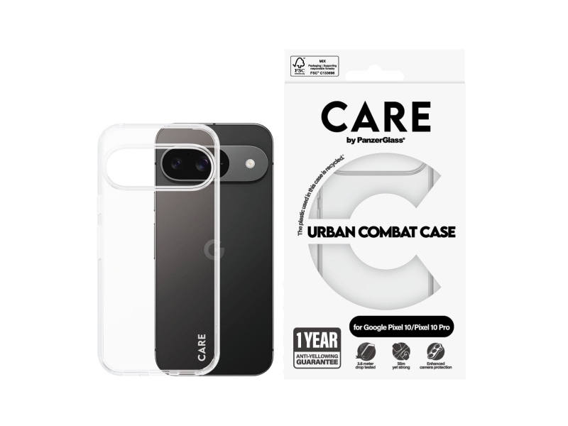 Panzerglass Cr45311, Cover, Google, Pixel 10/10Pro, 16 Cm (6.3"), Transparent