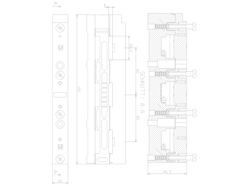 Siemens 8US1923-3AA01, 60 mm, 193 mm, 25 mm, 148 g
