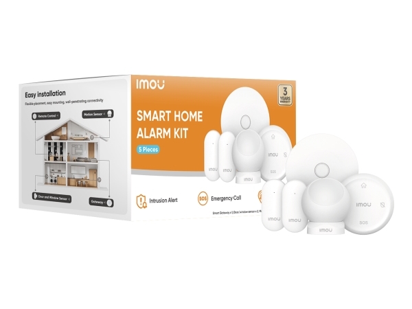 Imou Home Alarm Kit 5-Piece, Weiß, 2400 Mhz, Rf Wireless, Zigbee, 802.11B, 802.11G, Wi-Fi 4 (802.11N), 2,4 Ghz