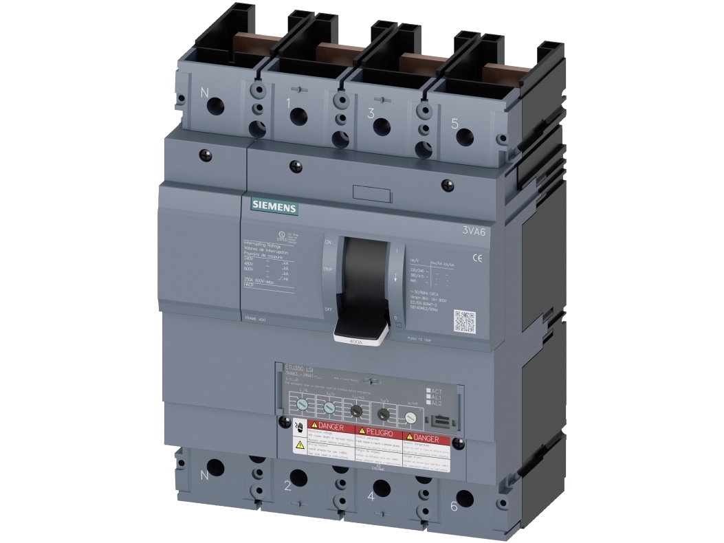Siemens Mccb_Ul_Bg400_4P_200Ka_Etu350_ Lsi, Ip40