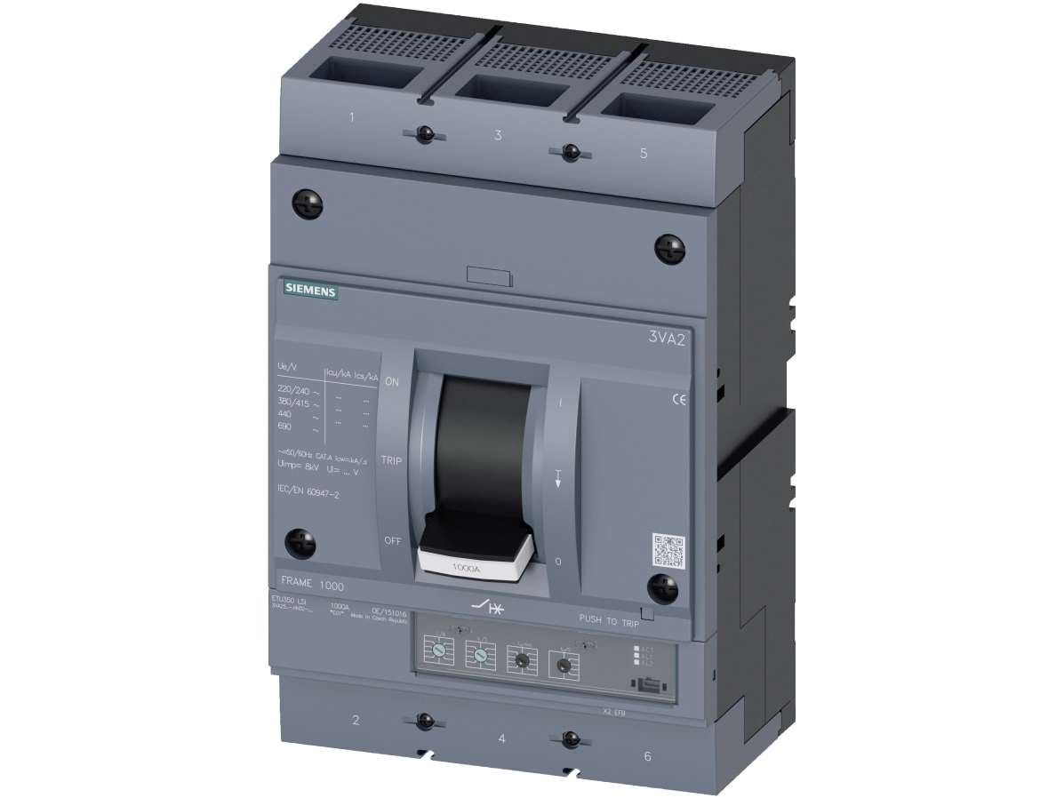 Siemens Mccb_Iec_Bg1000_630A_3P_85Ka_Etu3_Lsi, Ip40