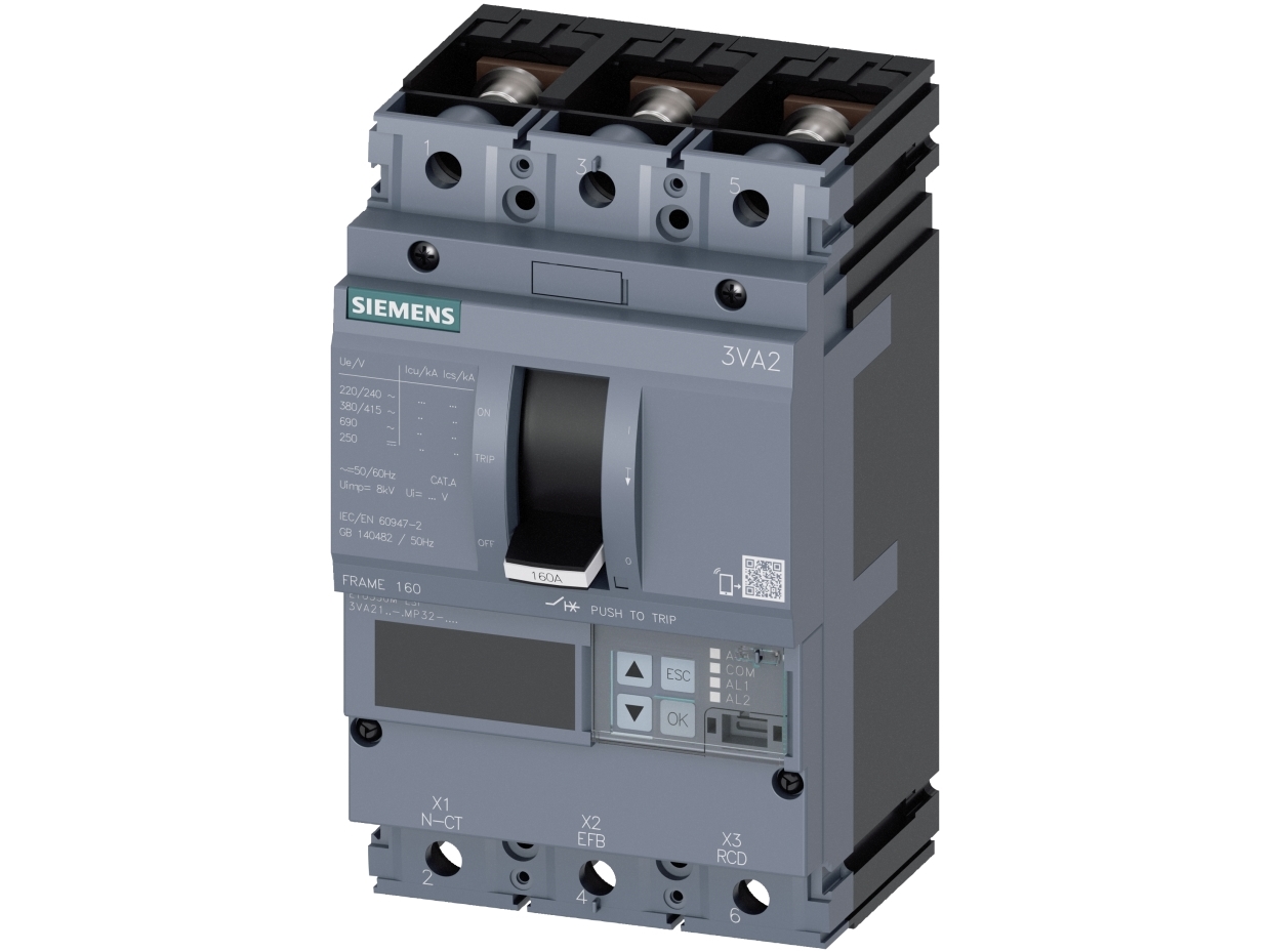 Siemens Mccb_Iec_Bg160_40A_3P_110Ka_Etu5_Lsi, Ip40