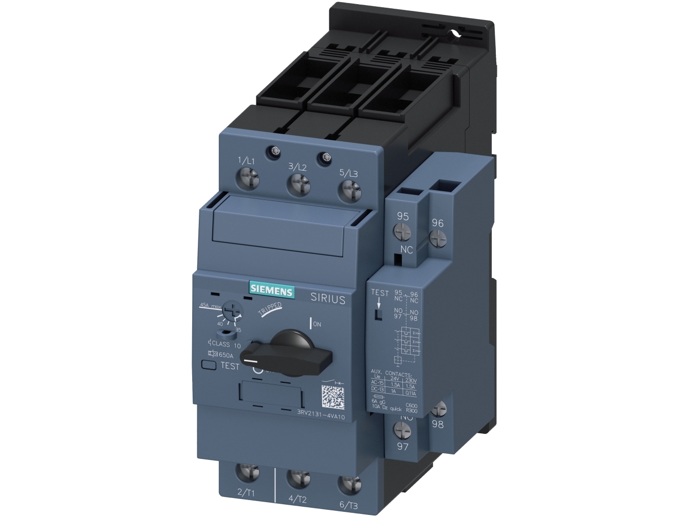 Siemens Leistungsschalter Schraub 45A, Ip20