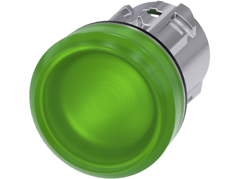 Siemens Indikatorlampe flad grøn SIRIUS ACT 3SU1051-6AA40-0AA0 1 stk (3SU1051-6AA40-0AA0)