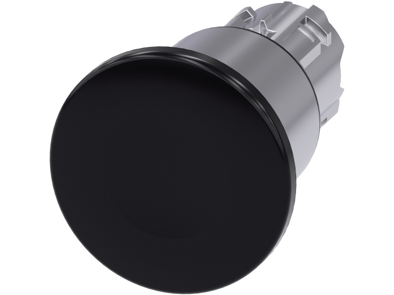 Siemens Pilzdrucktaster, 40Mm, Schwarz, 63 G, 60 Mm, 45 Mm, 45 Mm