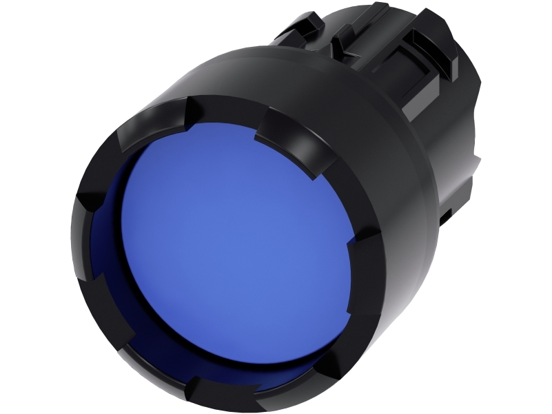 Siemens Drucktaster, Blau, 21 G, 80 Mm, 30 Mm, 30 Mm