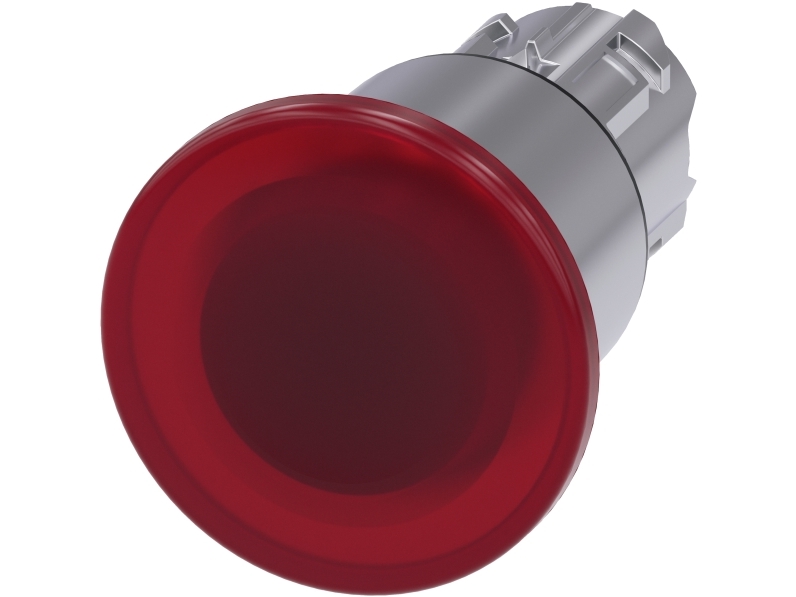 Siemens Leuchtpilzdrucktaster, 40Mm, Rot, 45 G, 102 Mm, 78 Mm, 45 Mm