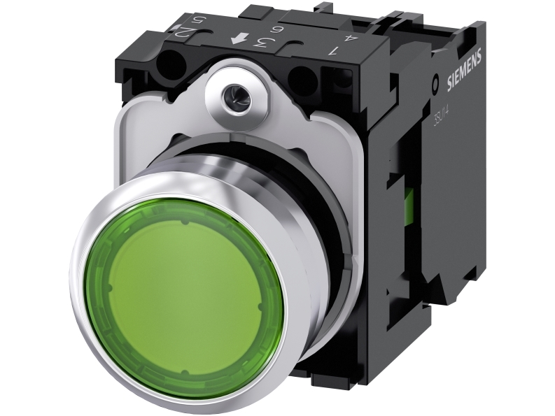 Siemens 3SU1152-0AB40-1BA0, IP67, IP69K, 2,23 cm, 50 mm, 100 mm, 30 mm, 76 g