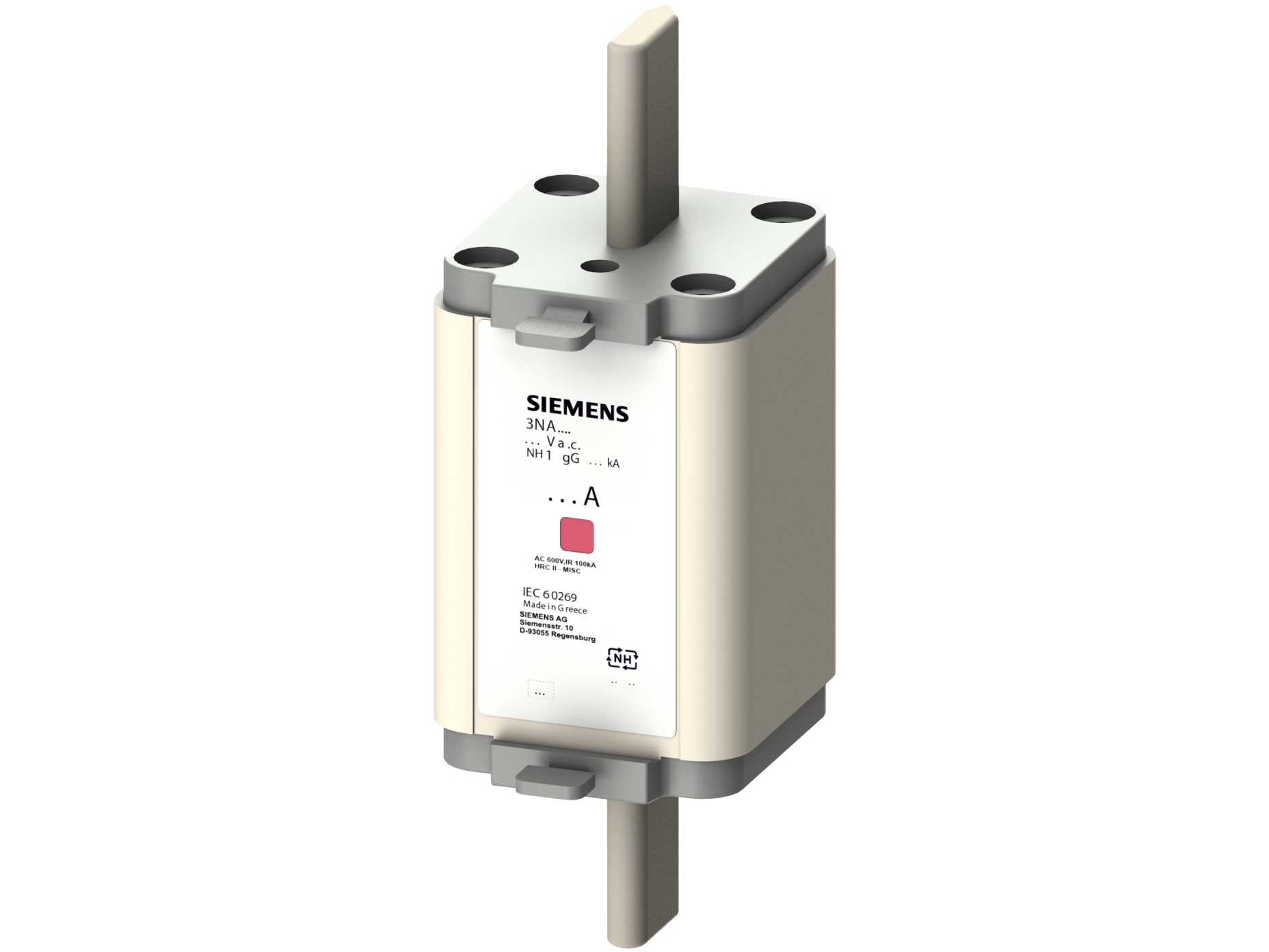 Siemens 3NA61204 Sikringsindsats Sikringsstørrelse = 1 50 A 400 V 3 stk