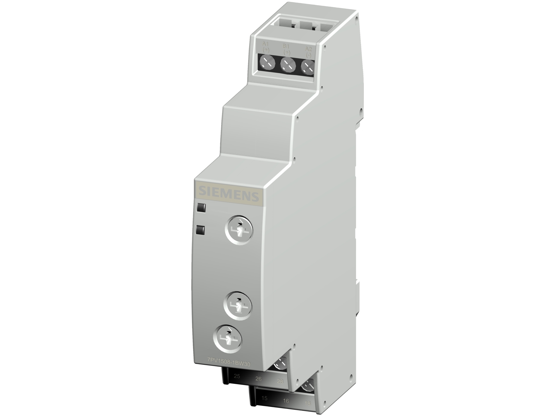 Siemens 7PV15081BW30 7PV1508-1BW30 Tidsrelæ Multifunktionel 1 stk Tidsområde: 0.05 s - 100 h 2 x omskifter Piece
