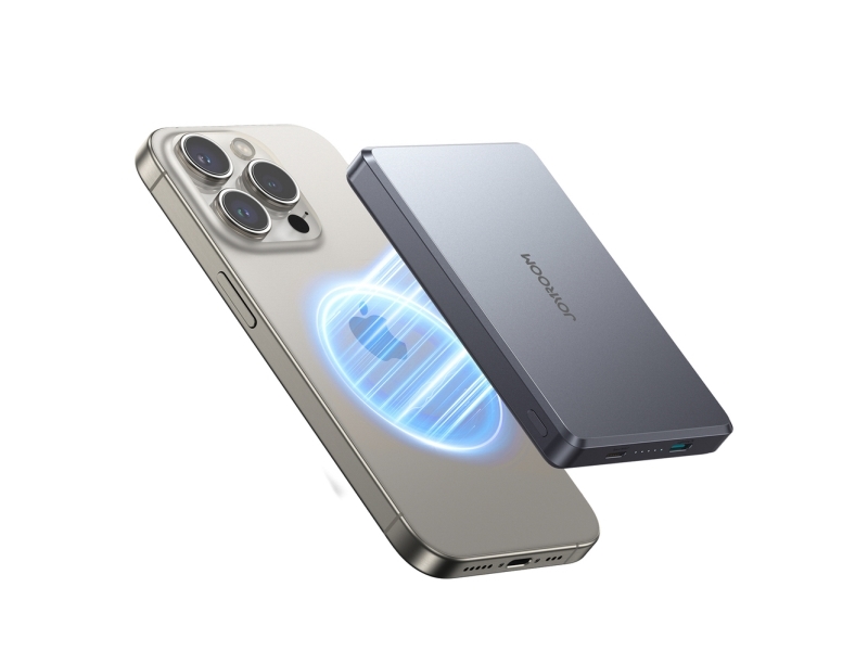 Joyroom Powerbank Joyroom Jr-Pbm08 Pro 22,5W 10000 Mah Med Trådløs Opladning 2X Usb-C - Grå