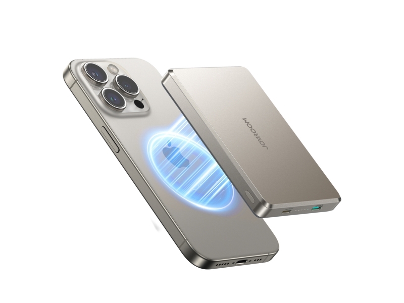 Joyroom Powerbank Joyroom Jr-Pbm08 Pro 22,5 W 10000 Mah Med Trådløs Opladning 2X Usb-C Titan