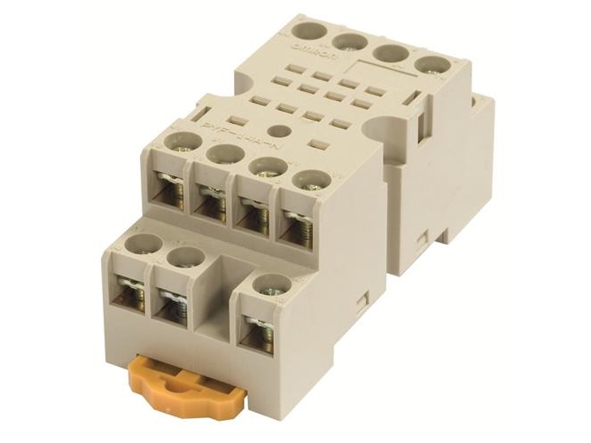 Sokkel DIN-skinne/overflademontering 14-pin skrueklemmer (IEC/VDE) PYF14A-N