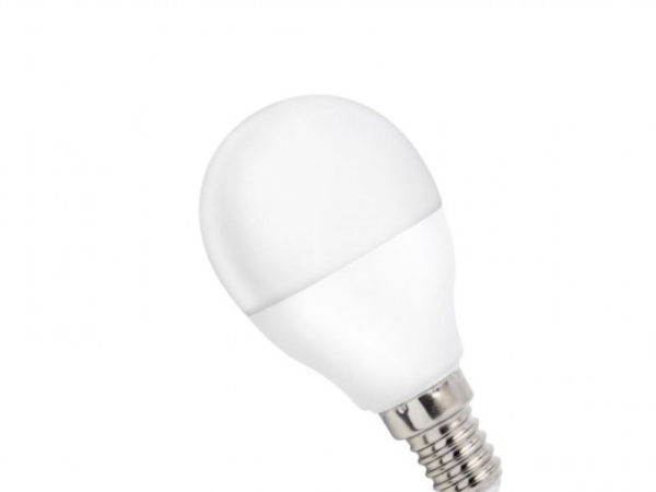 E14 8W LED pære - G45 - Dæmpbar : Ikke dæmpbar, Kulør : Kold
