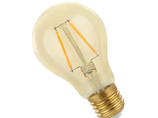 LED-pære E27 230V 4,9W GLS EDISON COG Gold Retro Shine varm