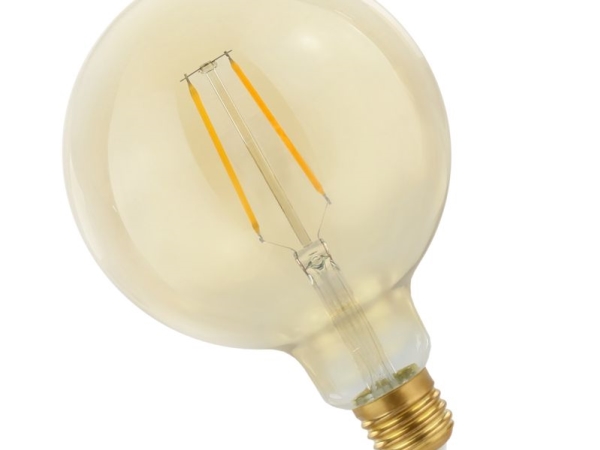 Spectrum Led-Lampe Glob G125 E-27 230V 2W Cog Ww Retroshine Spectrum Unihimp