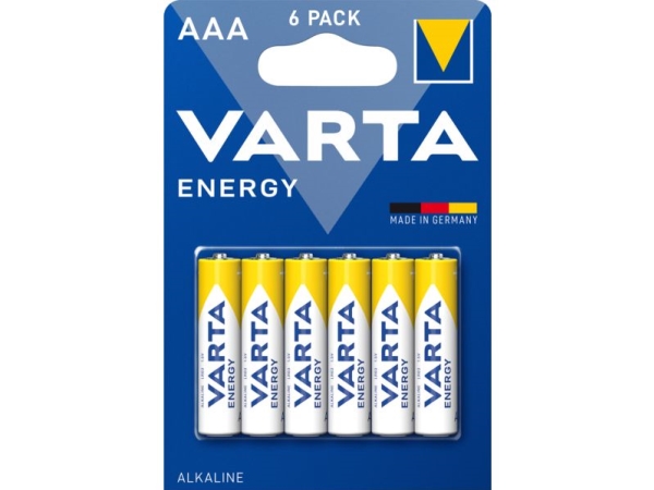 Varta Bv-Energy 6 Aaa, Engangsbatteri, Aaa, Alkaline, 1,5 V, 6 Stk, 11,1 G