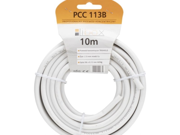 Libox Sat-Koaxialkabel Pcc113b 10 M