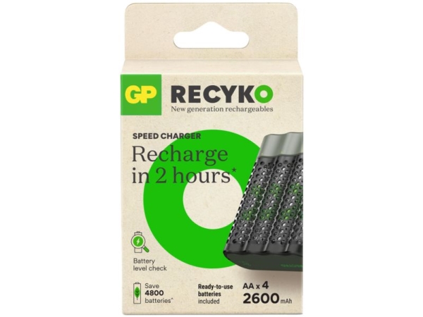 Gp Batteries Speed M452 Aa/Aaa Nimh Batterien 4 Stk (Inkl.)