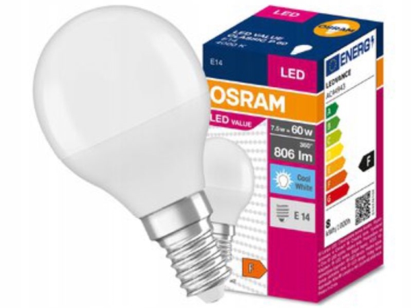 Value Classic P 60 E14 7,5W 806Lm 3000K 830 Fr Nicht Dimmbare Led-Lampe 4058075630390