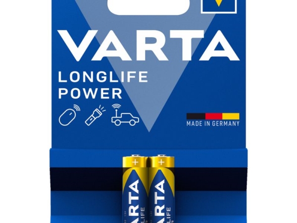 Varta -4903/2B, Engangsbatteri, AAA, Alkaline, 1,5 V, 2 stk, 10 År