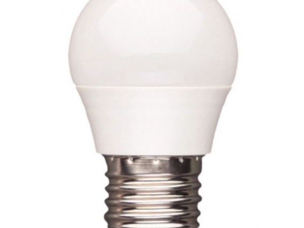 6W LED kronepære - G45, matteret glas, E27 - Dæmpbar : Ikke dæmpbar, Kulør : Kold