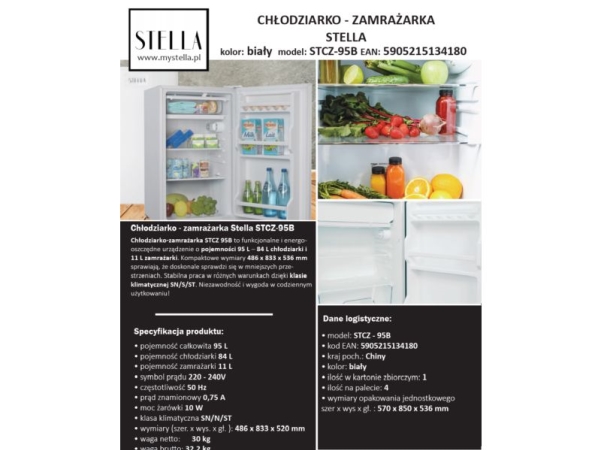 Stella Kühlschrank Stcz-95B