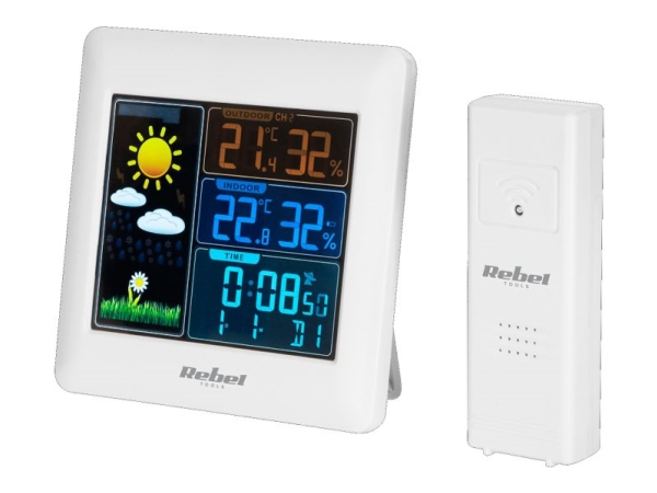 Rebel Belaide Wetterstation Mit Außensensor (Farbdisplay)