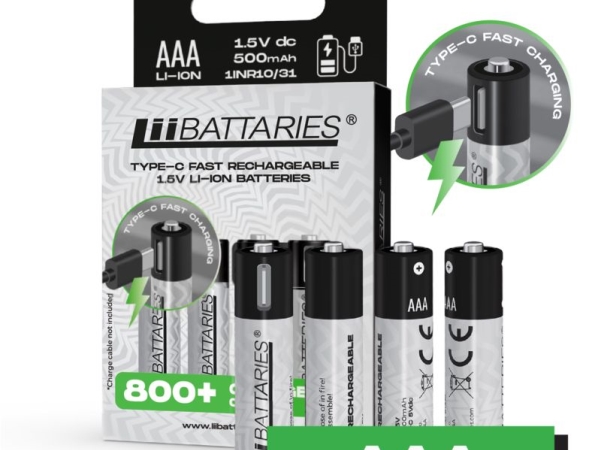 Liibateries Liibatteries Wiederaufladbare Li-Ion Batterien Aaa 4 Stk