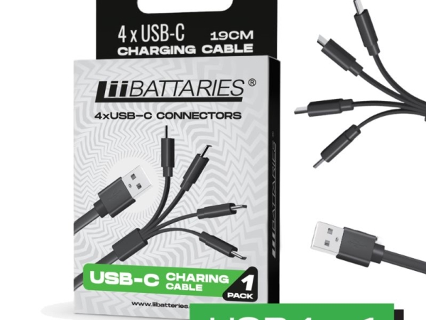 Usb-Kabel Liibatteries Usb-C - Usb-C Schwarz (9331816667127)