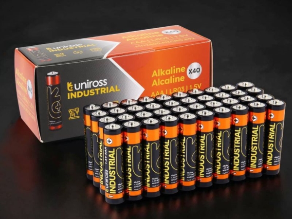 Uniross Industrial Alkaline Batterie Lr03 Box 40 Stk.
