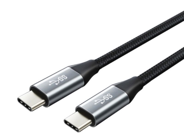 Montis USB-C till USB-C-kabel 1 m svart/silver (MT004) Montis USB-C till USB-C-kabel 1 m svart/silver (MT004)