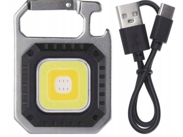 Emos lygte LED COB 750 lm - nøglering genopladelig