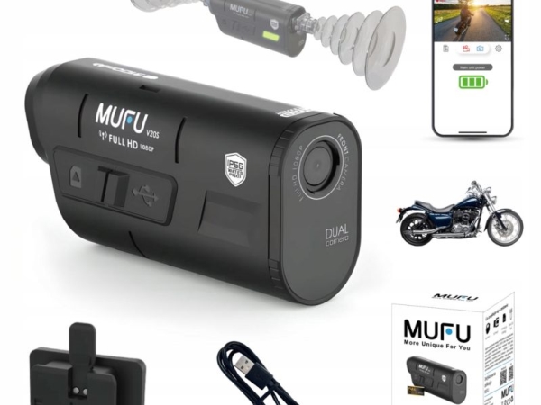 Mufu Motorrad-Videorecorder Mufu Motocam V20s Fullhd 7H Kamera Für Motorrad