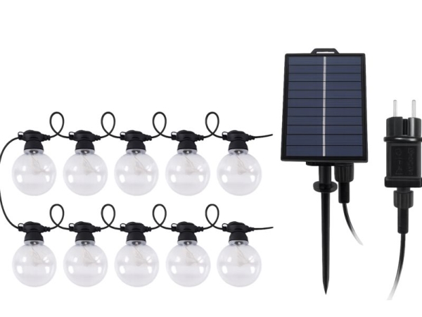 VOLTENO SAULĖS ENERGIJA ĮKRAUNAMAS PAKABINAMAS ŠVIESTUVAS EDISON 2in1 / GIRLIANDA