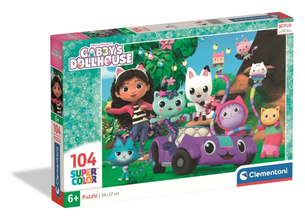 Cle-Puzzle 104 Supercolour Gabby 25034