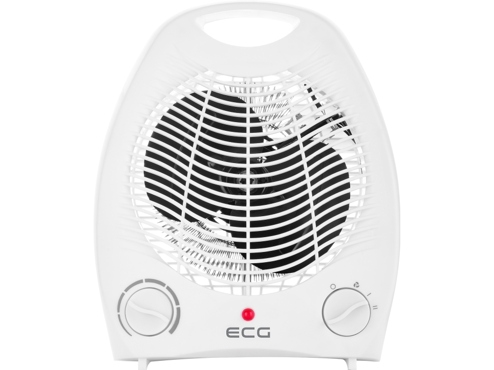 Ecg Tv 3030 Heat R, Blæser Med Elektrisk Områdevarmer, 1,2 M, Indendørs, Gulv, Hvid, Plast