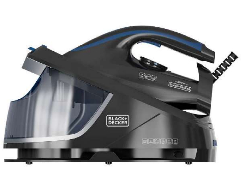 Black & Decker Bxss2800e, Keramisk Strygesål, Blå, Sort, 1,5 L, 2800 W