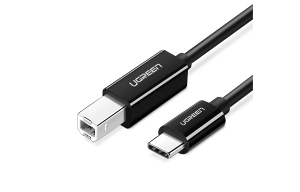 Ugreen 6957303888115, 1 M, Usb C, Usb B, Usb 2.0, Sort
