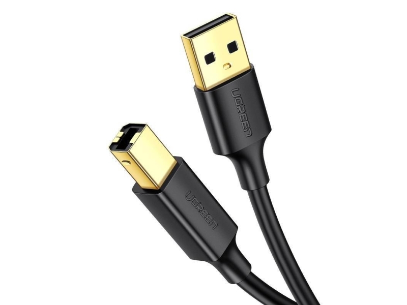 Usb-Kabel Ugreen Usb-A Auf Usb-B 2 M Schwarz (Ugr526blk)