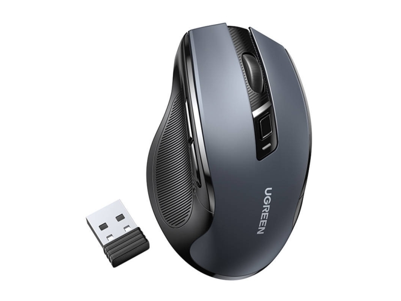 Ugreen Mu006, Rechts, Optisch, Rf Wireless, 4000 Dpi, Schwarz