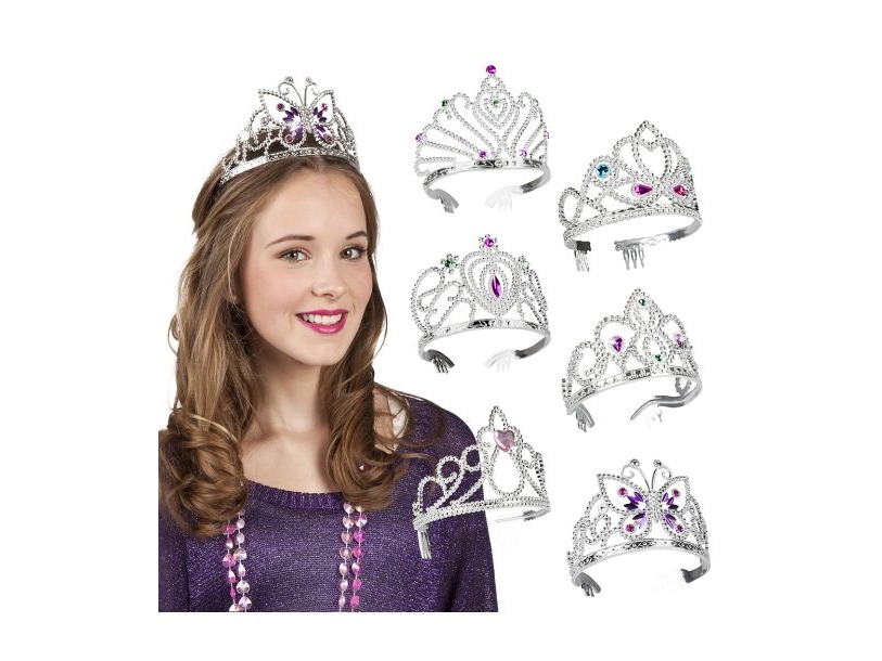 Sølv prinsesse diadem