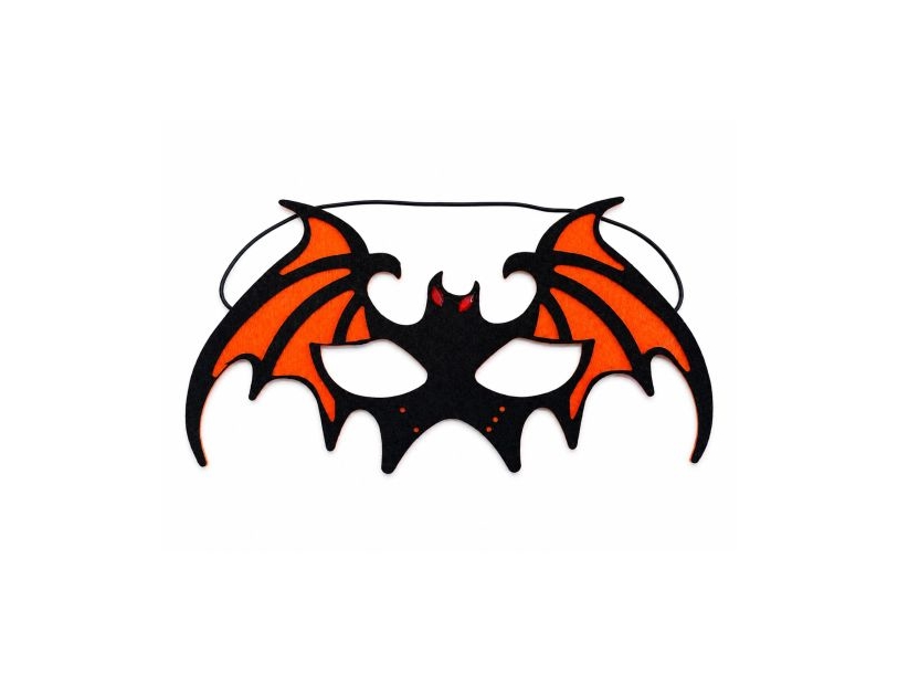 Orange Fledermaus Augenmaske