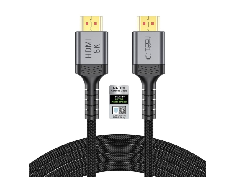 Tech-Protect Ultraboost Hdmi 2.1 4K 120Hz / 8K 60Hz Kabel 300 Cm - Sort
