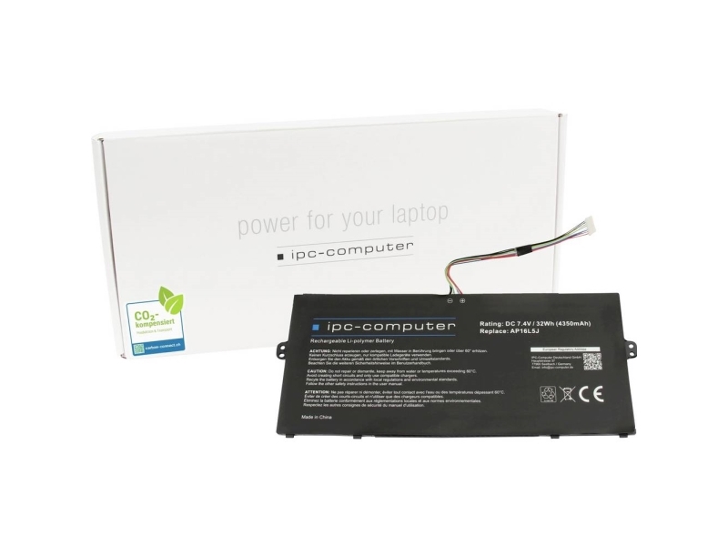 Ipc-Computer Bærbar Computer-Batteri Akku Ap16l5j Replace 7.40 V 4350 Mah Ipc-Computer
