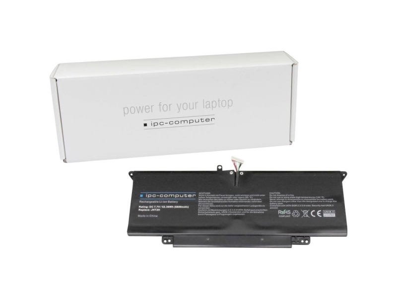 Ipc-Computer Bærbar Computer-Batteri Akku Jht2h Replace 7.70 V 6800 Mah Ipc-Computer