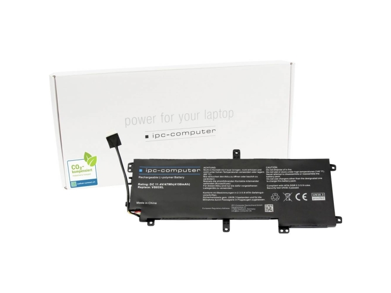 Ipc-Computer Bærbar Computer-Batteri Akku Vs03xl Repl 11.40 V 4150 Mah Ipc-Computer