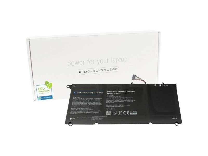 Ipc-Computer Bærbar Computer-Batteri Akku Pw23y Replace 7.60 V 7800 Mah Ipc-Computer