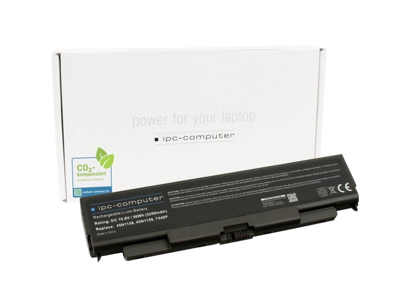 Ipc-Computer Bærbar Computer-Batteri Akku Le T440p-68-3S2p Replace 10.80 V 5200 Mah Ipc-Computer