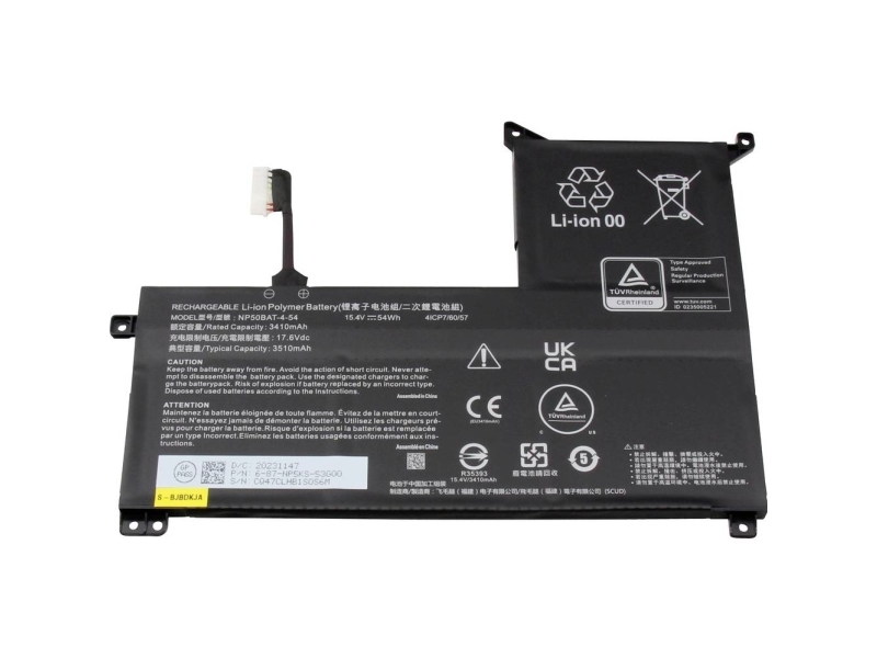 Medion Bærbar Computer-Batteri Akku 40081753 15.40 V 3410 Mah Medion